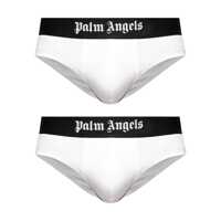 Chiloti Palm Angels Set Of Two Cotton Briefs With Logoed Elastic Band Barbati