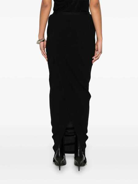 Fuste Rick Owens Rick Owens Soft Pillar Maxi Skirt Black Femei (BM 17285325) 4