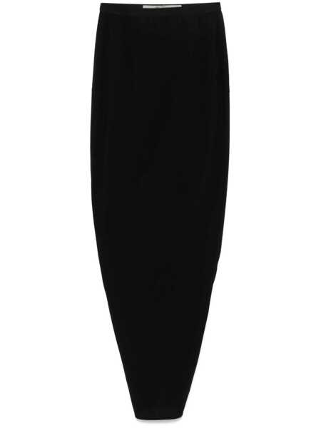 Fuste Rick Owens Rick Owens Soft Pillar Maxi Skirt Black Femei (BM 17285325) 1