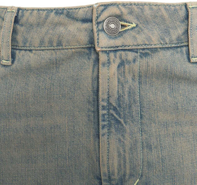 Blugi evazati Dondup Wide leg jeans Amber Blue Femei (BM 17286892) 5