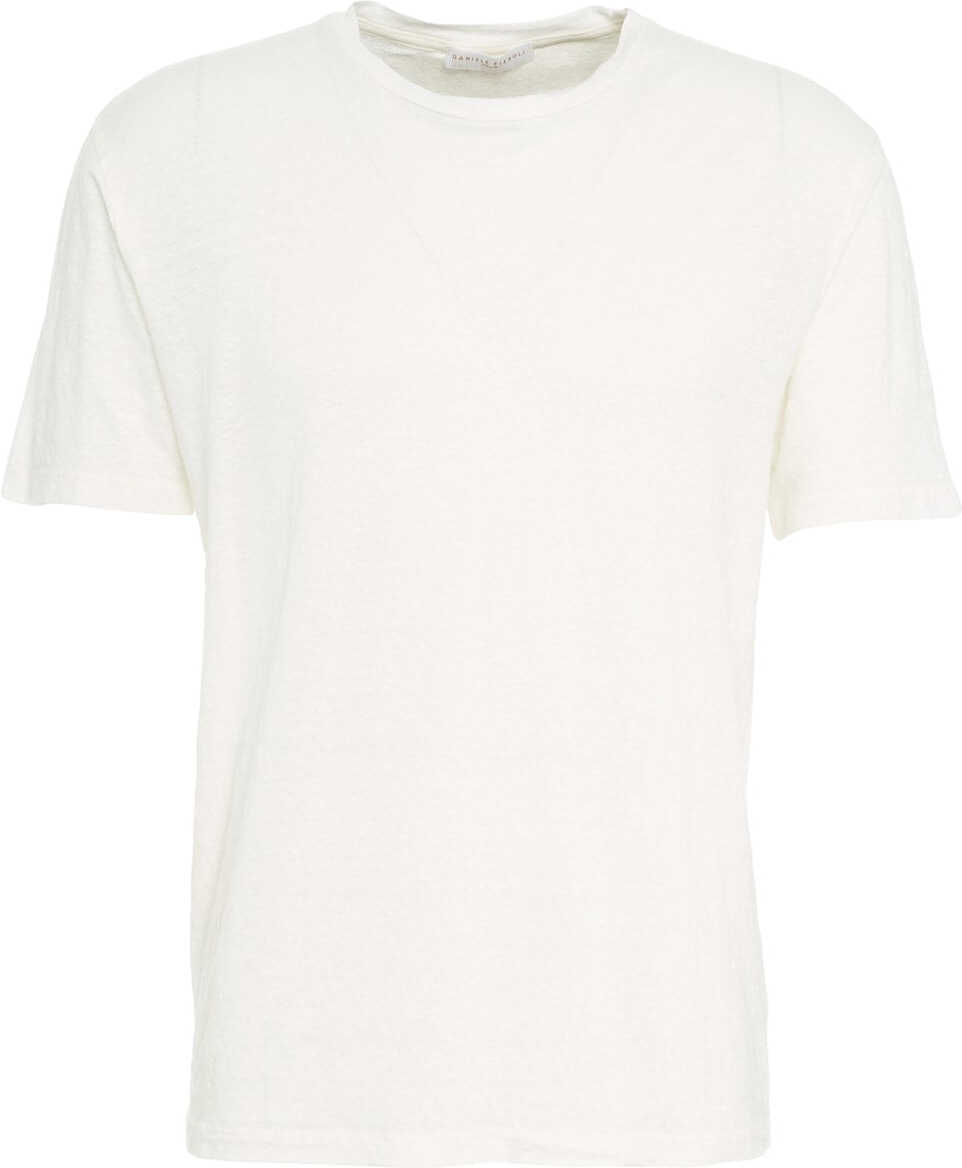 Tricouri Daniele Fiesoli Linen t-shirt White Barbati (BM 17286901) 1
