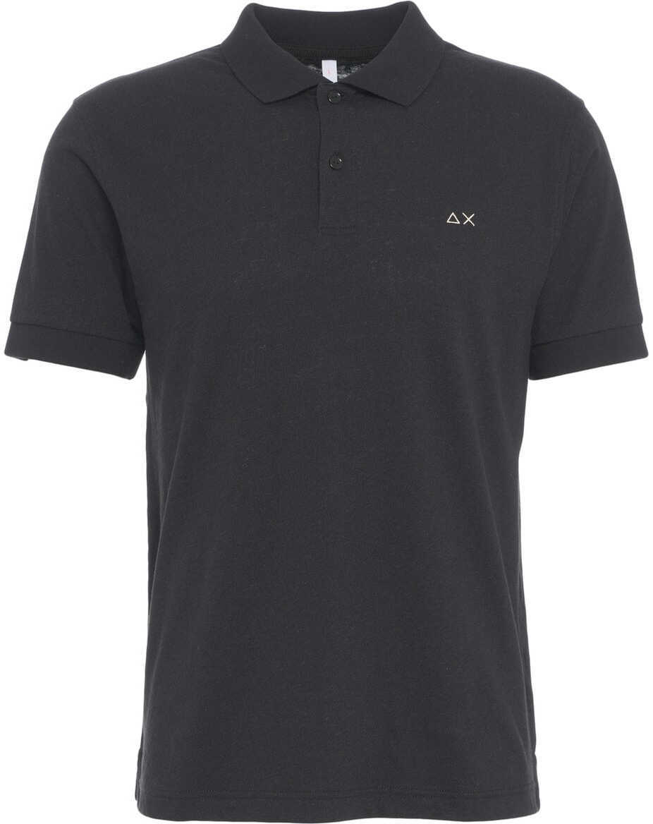 Tricouri Polo Sun68 Polo shirt with logo embroidery Black Barbati (BM 17286919) 1