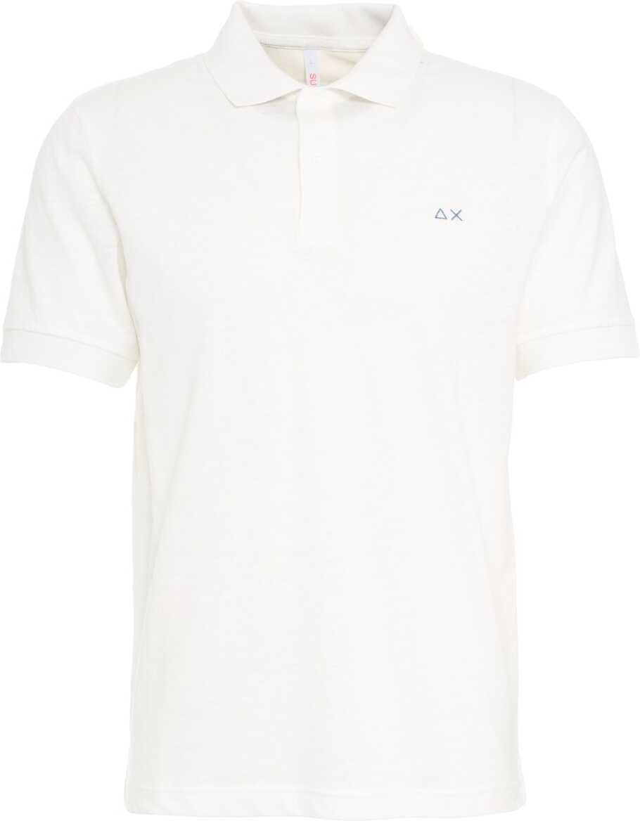 Tricouri Polo Sun68 Polo shirt with logo embroidery White Barbati (BM 17286919) 1