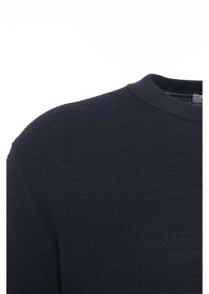Pulovere Kangra Textured knit sweater Blue Barbati (BM 17286949) 5