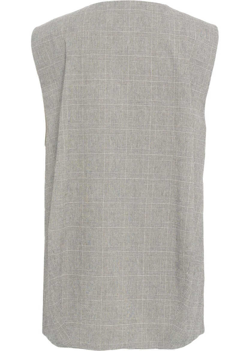 Sacouri office 8PM Glencheck vest Eden Grey Femei (BM 17286952) 3