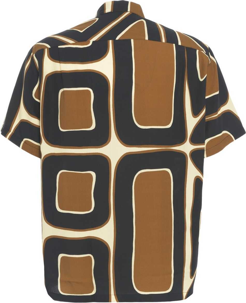 Camasi casual Portuguese Tencel shirt with print Brown Barbati (BM 17286961) 3