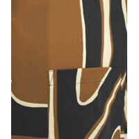 Camasi casual Portuguese pentru Barbati - Camasi casual Portuguese Tencel shirt with print Brown Barbati (BM 17286961) - B-mall.ro