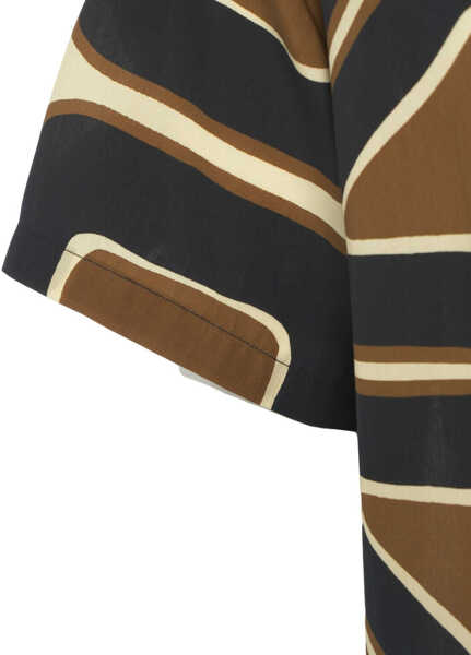 Camasi casual Portuguese Tencel shirt with print Brown Barbati (BM 17286961) 5