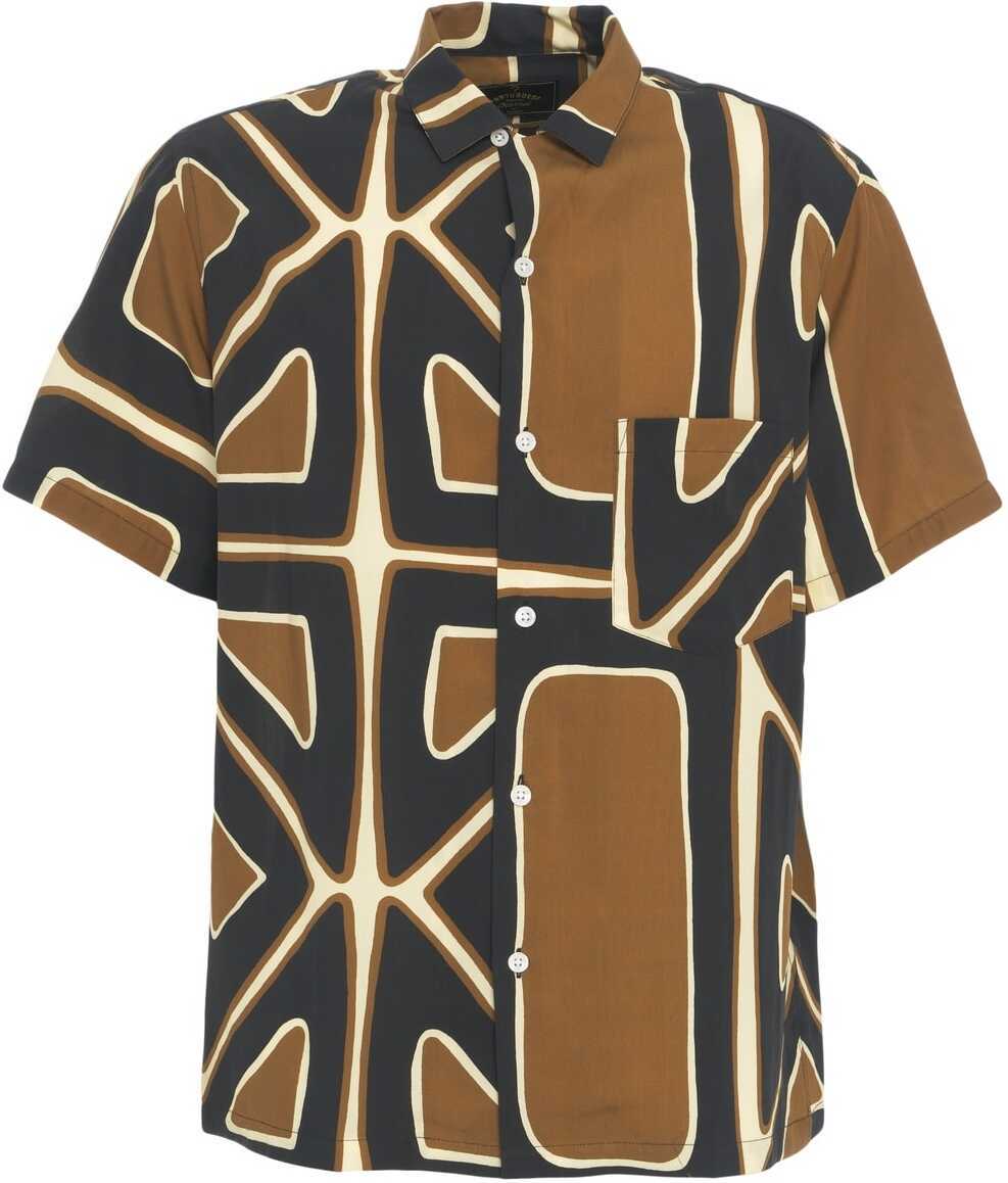 Camasi casual Portuguese Tencel shirt with print Brown Barbati (BM 17286961) 1