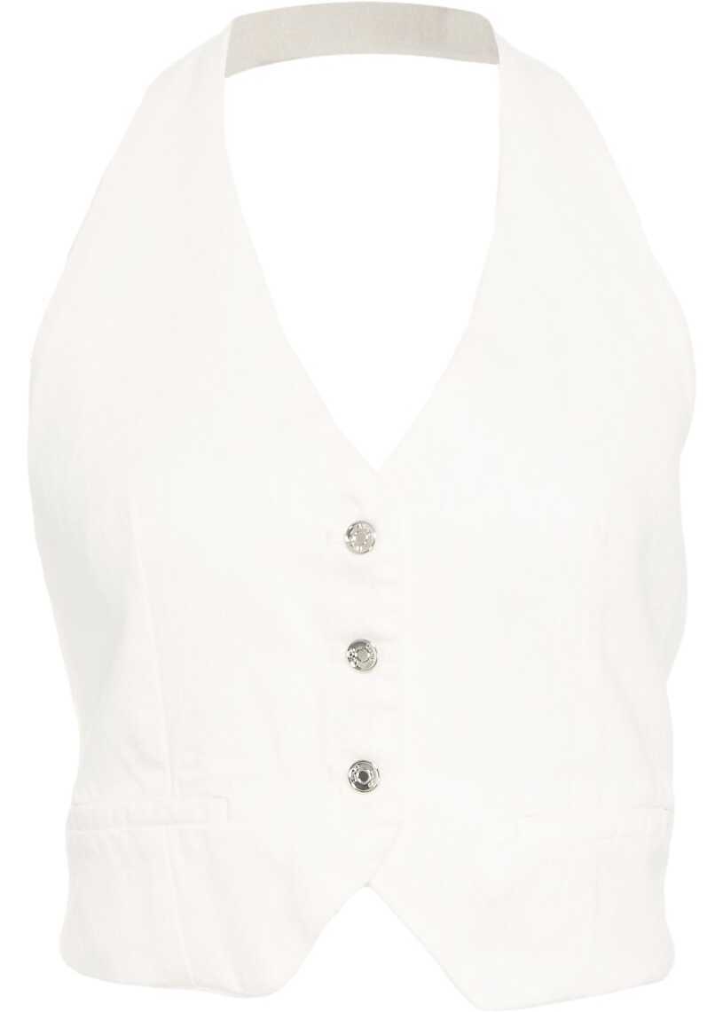 Sacouri office Liu Jo Vest in tencel White Femei (BM 17287000) 2