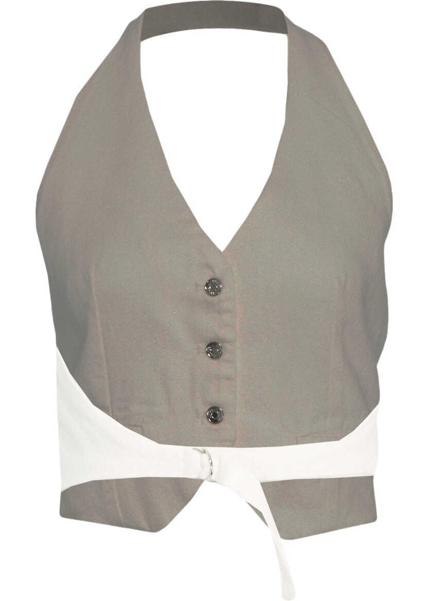 Sacouri office Liu Jo Vest in tencel White Femei (BM 17287000) 3