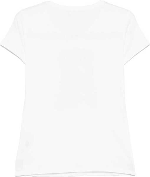 Tricouri Liu Jo T-shirt with print and rhinestones White Femei (BM 17287003) 2