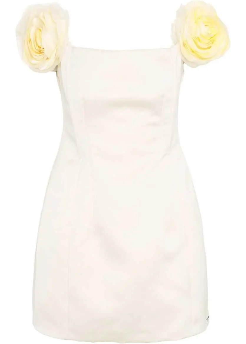 Rochii scurte Elisabetta Franchi Duchesse mini dress Beige Femei (BM 17287018) 2