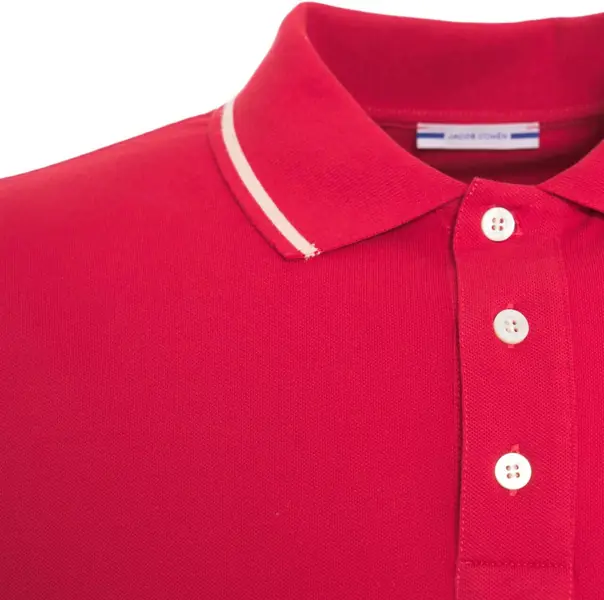 Tricouri Polo Jacob Cohen Polo shirt with logo embroidery Red Barbati (BM 17287021) 5