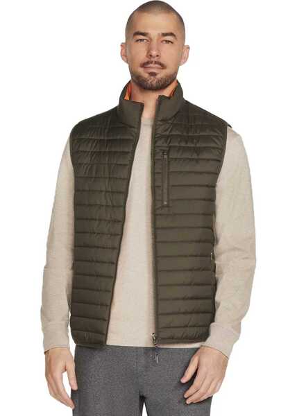 Veste sport SKECHERS GO Shield Altitude Reversible Vest Green Barbati (BM 17287105) 1