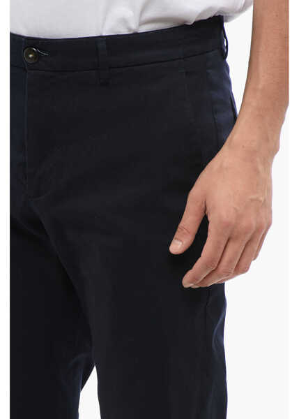 Pantaloni casual Department Five Stretch Cotton Regular Fit David Chino Pants Blue Barbati (BM 17287150) 3