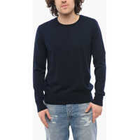 Pulovere Solid Color Merinos Wool Sham Ff Crew-Neck Sweater Barbati