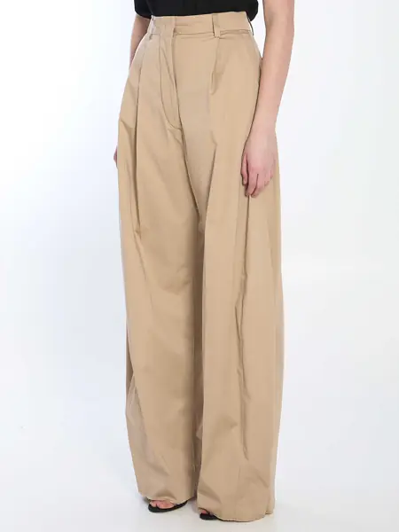 Pantaloni casual The Latest Billie Trousers BEIGE Femei (BM 17287330) 2