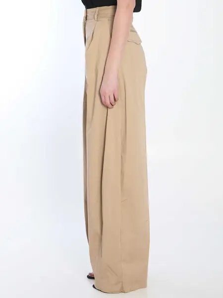 Pantaloni casual The Latest Billie Trousers BEIGE Femei (BM 17287330) 3