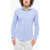 Brian Dales Striped Casual Shirt With Spread Collar Blue