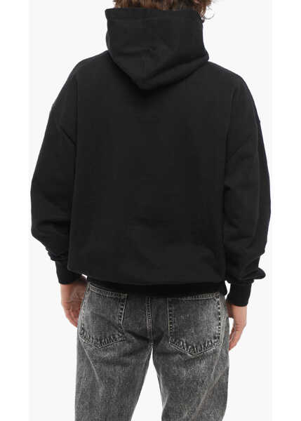 Bluze de trening 1989 STUDIO Cotton Hoodie With Frontal Embossed Logo Black Barbati (BM 17287498) 2