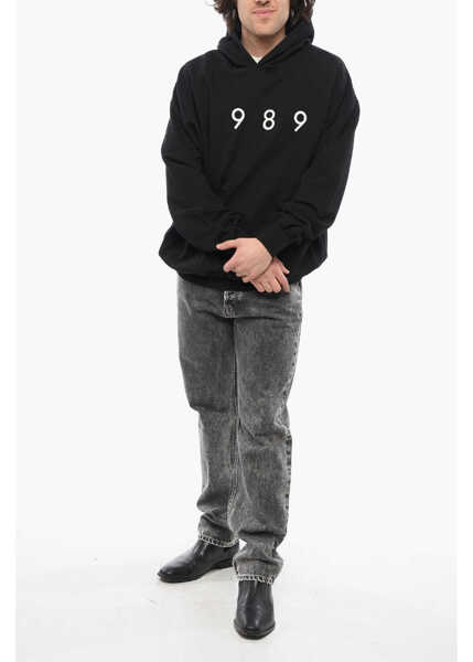 Bluze de trening 1989 STUDIO Cotton Hoodie With Frontal Embossed Logo Black Barbati (BM 17287498) 4