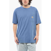 Tricouri Cotton Crew-Neck T-Shirt With Breast Pocket Barbati