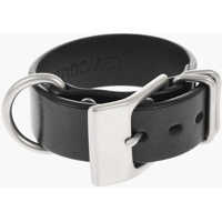 Bratari Leather Bracelet With Silver-Tone Buckle Barbati