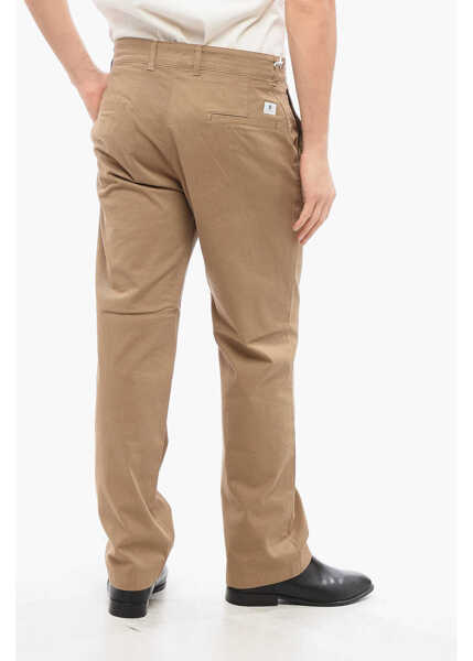 Pantaloni casual Department Five Straight Leg Stretch Cotton Fit Chino Pants Brown Barbati (BM 17287720) 2