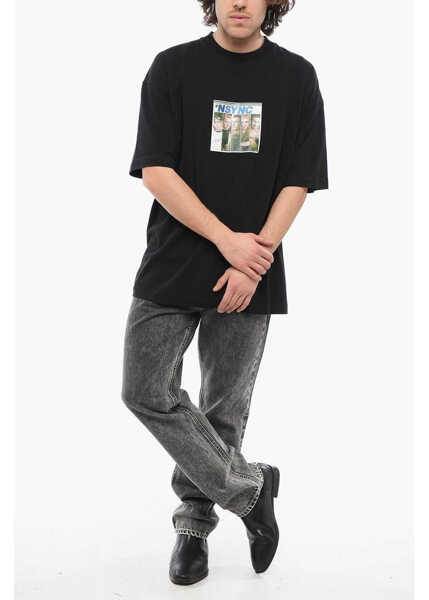 Tricouri 1989 STUDIO Printed Nsync Album Crewneck T-Shirt Black Barbati (BM 17287771) 4