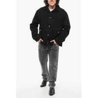 Geci de blugi pentru Barbati - Geci de blugi 1989 STUDIO Solid Color Denim Jacket With Double Breast Pocket Black Barbati (BM 17287888) - B-mall.ro
