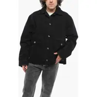 Geci de blugi Solid Color Denim Jacket With Double Breast Pocket Barbati
