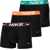 Nike Set Of 3 Solid Color Dri-Fit Boxer With Contrasting Elastic Black