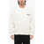 A PAPER KID Cotton Crew-Neck Sweatshirt With Printed Contrasting Logo White