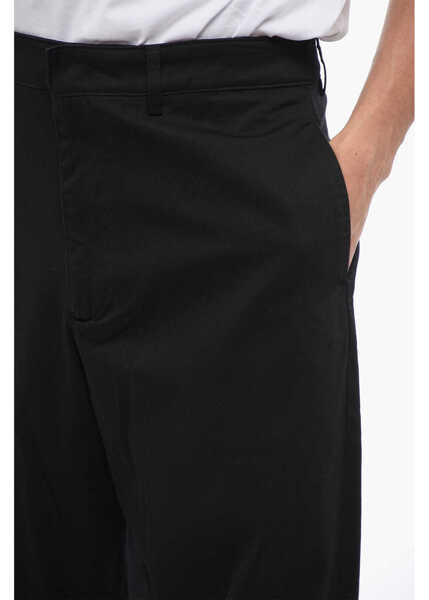 Pantaloni casual Department Five Solid Color Stretch Cotton E-Motion Pants Black Barbati (BM 17287987) 2