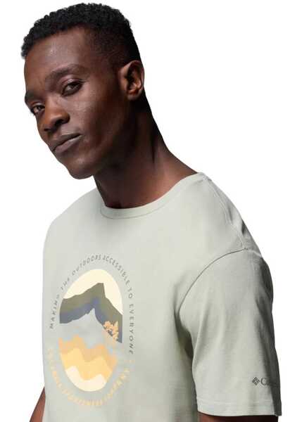 Tricouri Columbia Path Lake II Graphic Tee Green Barbati (BM 17288131) 4