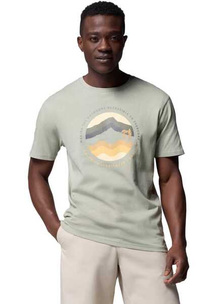 Tricouri Columbia Path Lake II Graphic Tee Green Barbati (BM 17288131) 1
