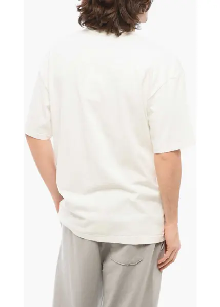 Tricouri 1989 STUDIO Solid Color Vintage Studio Crew-Neck T-Shirt White Barbati (BM 17288197) 2