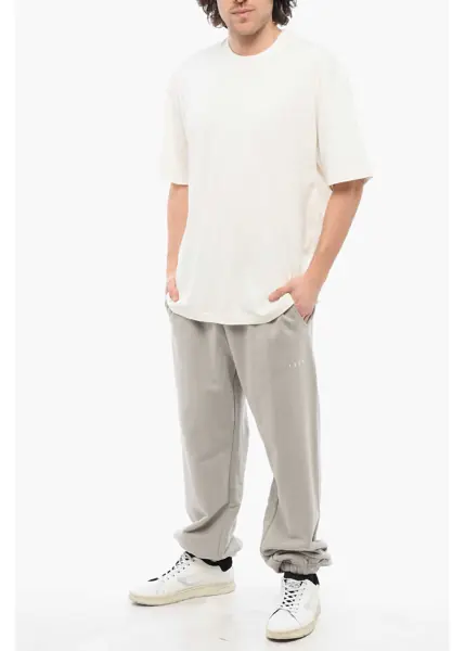 Tricouri 1989 STUDIO Solid Color Vintage Studio Crew-Neck T-Shirt White Barbati (BM 17288197) 4