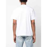 Imbracaminte SUNNEI pentru Barbati - Tricouri SUNNEI Solid Color Head Of Fashion Crew-Neck T-Shirt With Contrasti White Barbati (BM 17288200) - B-mall.ro