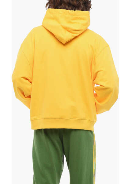 Bluze de trening SKY HIGH FARM Brushed Cotton Hoodie With Contrasting Print Yellow Barbati (BM 17288350) 2