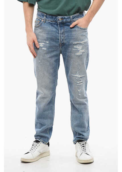 Blugi slim fit Department Five Distressed Effect Slim Fit Drake Jeans 17Cm Blue Barbati (BM 17288392) 1