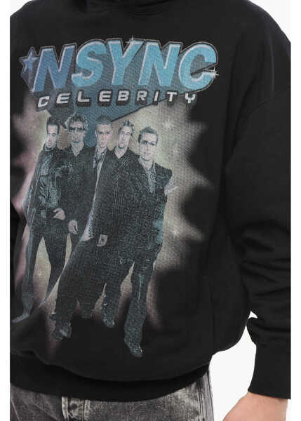 Bluze de trening 1989 STUDIO Brushed Cotton Nsync Celebrity Hoodie With 2-Pockets Black Barbati (BM 17288395) 3