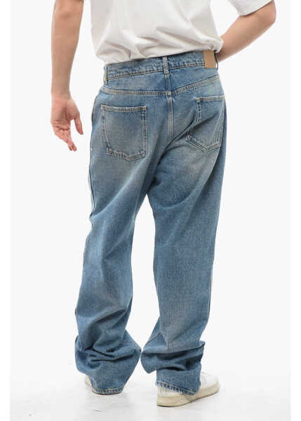 Blugi drepti 1989 STUDIO Printed Straight Leg Slim Fit Jeans 26Cm Blue Barbati (BM 17288440) 4