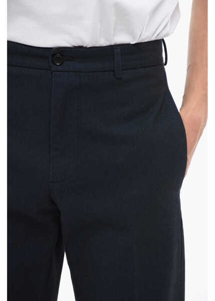 Pantaloni casual Department Five Poplin Cotton George Pants With Belt Loops Blue Barbati (BM 17288749) 3