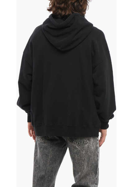 Bluze de trening 1989 STUDIO Cotton Hoodie With Frontal Embossed Logo Black Barbati (BM 17288755) 2