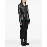 Geci Rick Owens Dama - Jachete Rick Owens Leather Jacket BLACK Femei (BM 17288959) - B-mall.ro