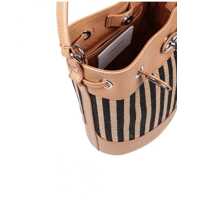 Genti de mana Zanellato Dama - Genti de mana Zanellato Zanellato Bucket Bag In Leather And Raffia Black Femei (BM 17290002) - B-mall.ro