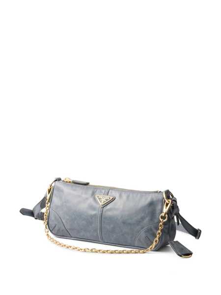 Genti de mana Prada Prada Prada Re-Edition 2002 Leather Shoulder Bag BLUE Femei (BM 17291133) 3