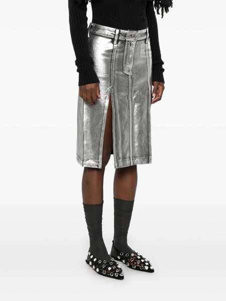 Fuste THE ATTICO The Attico Skirts SILVER Femei (BM 17291541) 3
